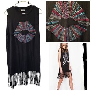 NWT Lauren Moshi Crystal Sprinkle Lip Dress-